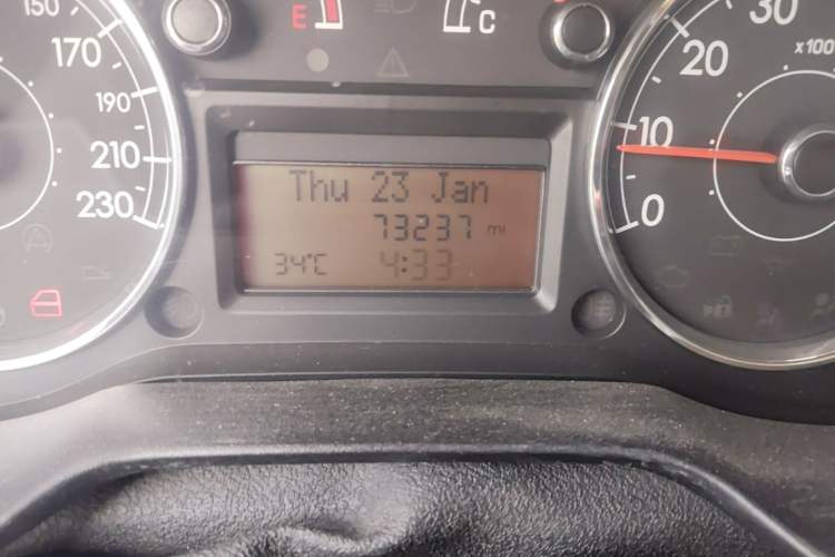 Used Fiat Grande Punto 2008 1.4 Active Version Odometer Close Up