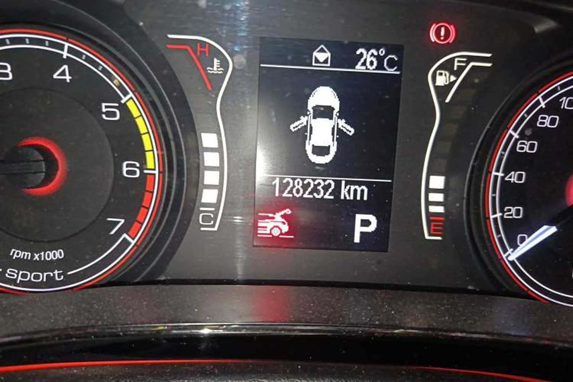 Used Fiat Ottimo 2014 1.4T Automatic Sport Edition Odometer Close Up