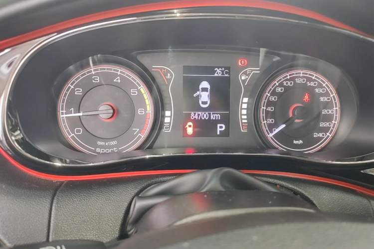 Used Fiat Ottimo 2014 1.4T Automatic Sport Edition Odometer Close Up