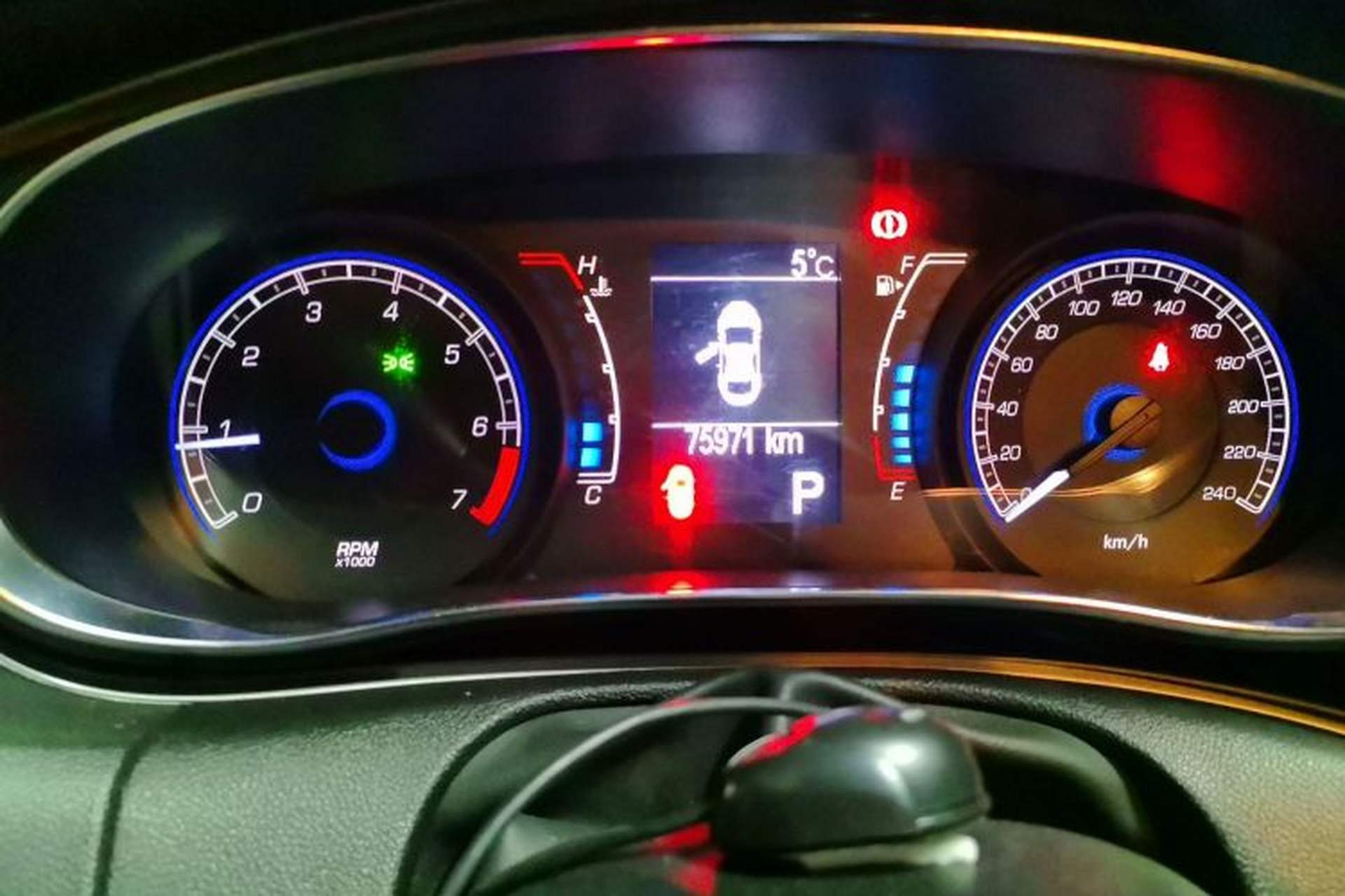 Used Fiat Ottimo 2014 1.4T Automatic Comfort Edition Instrument Cluster