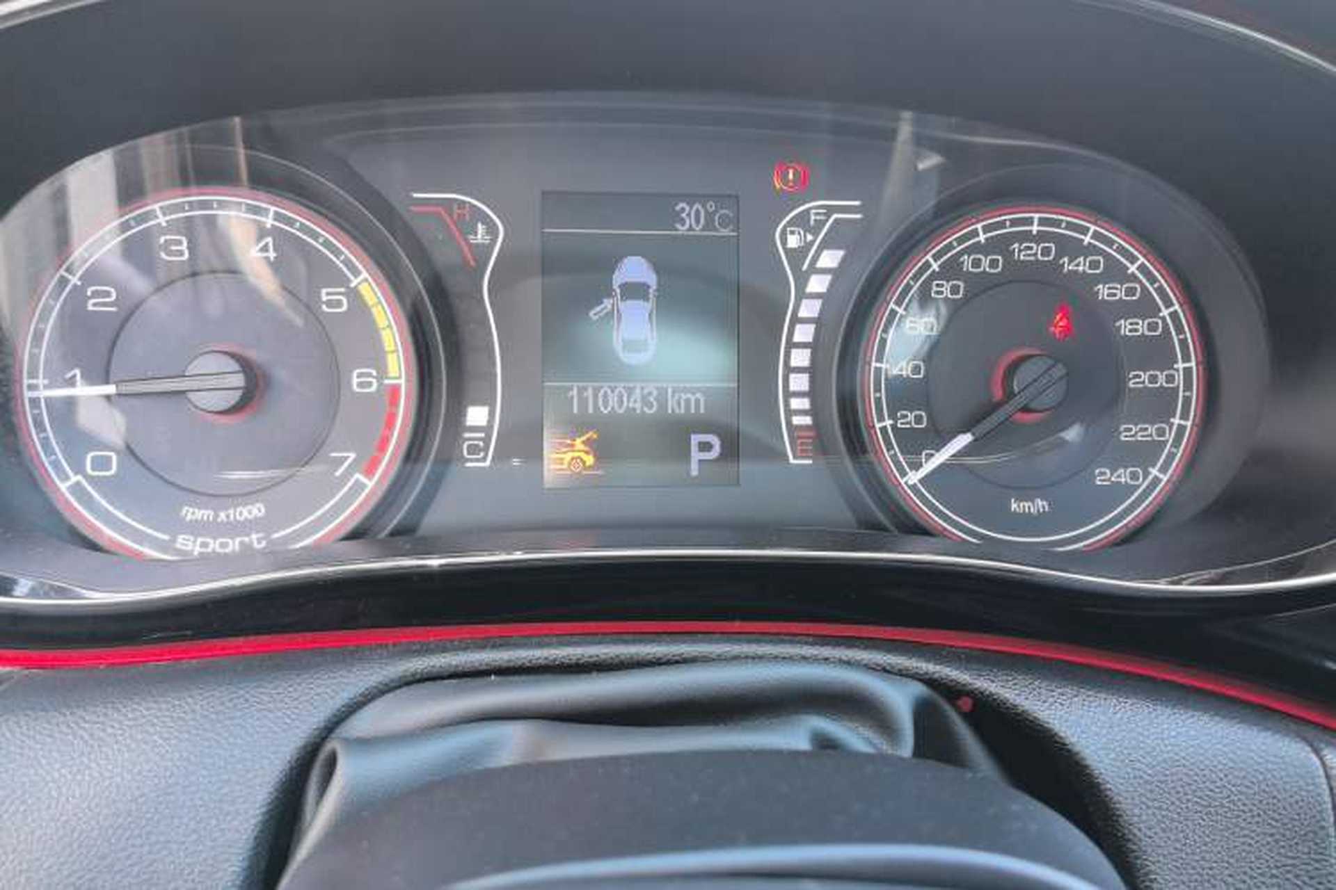 Used Fiat Ottimo 2014 1.4T Automatic Sport Edition Odometer Close Up