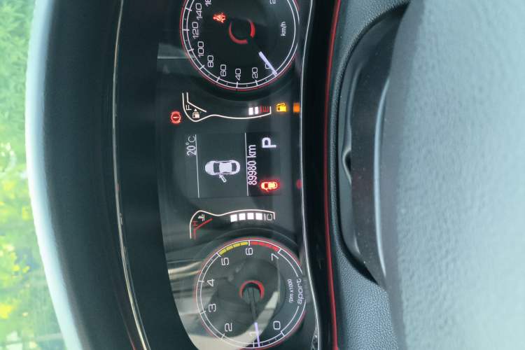Used Fiat Ottimo 2014 1.4T Automatic Sport Edition Odometer Close Up
