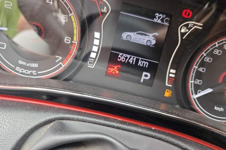 Used Fiat Ottimo 2014 1.4T Automatic Sport Edition Odometer Close Up
