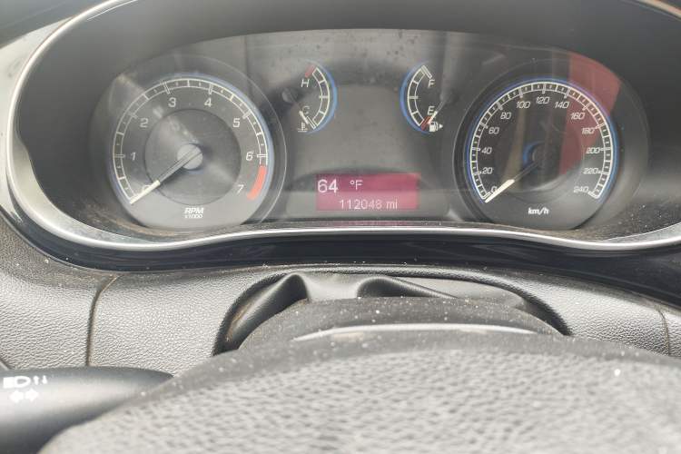 Used Fiat Viaggio 2012 1.4T Automatic Enjoyment Edition Odometer Close Up