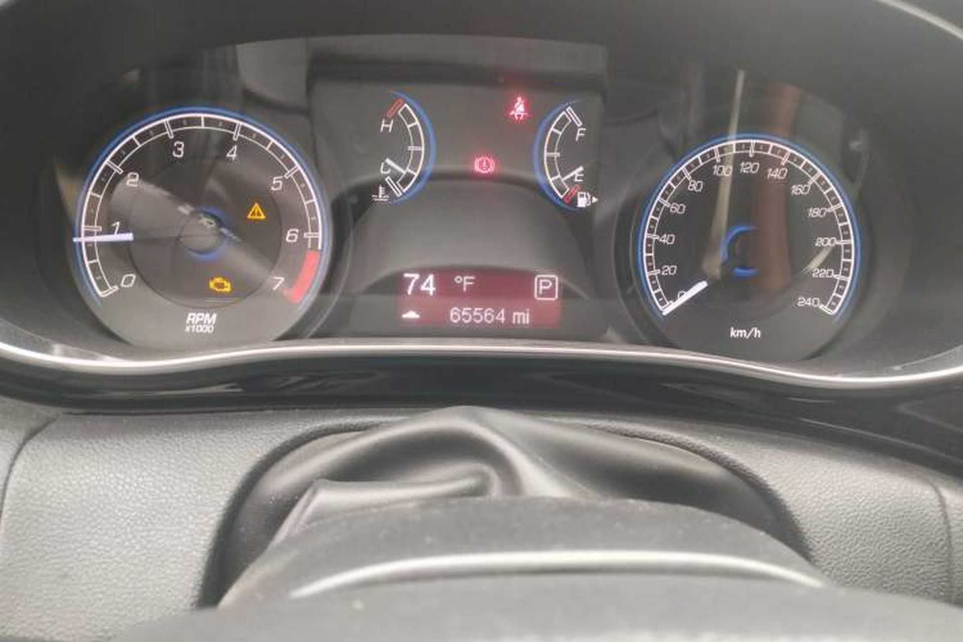 Used Fiat Viaggio 2012 1.4T Automatic Enjoyment Edition Odometer Close Up