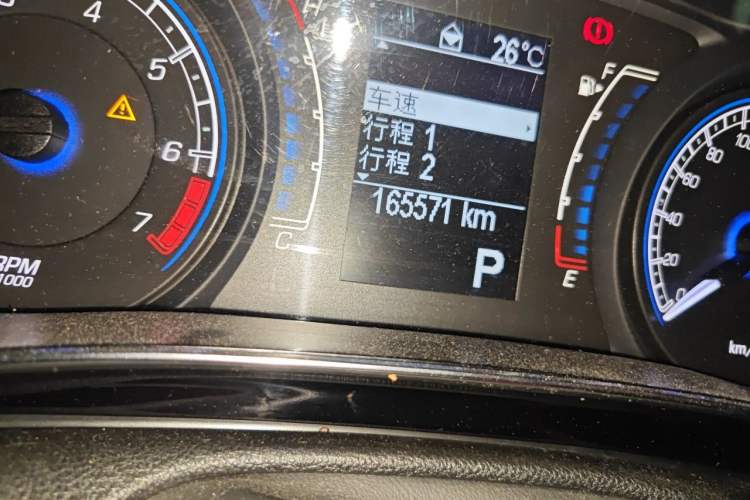 Used Fiat Viaggio 2012 1.4T Automatic Enjoyment Edition Odometer Close Up