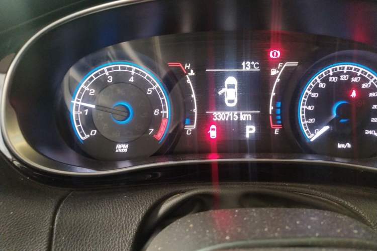 Used Fiat Viaggio 2012 1.4T Automatic Enjoyment Edition Odometer Close Up