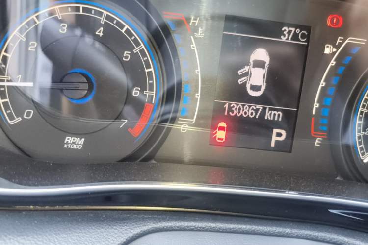 Used Fiat Viaggio 2012 1.4T Automatic Jingxiang Edition Odometer Close Up