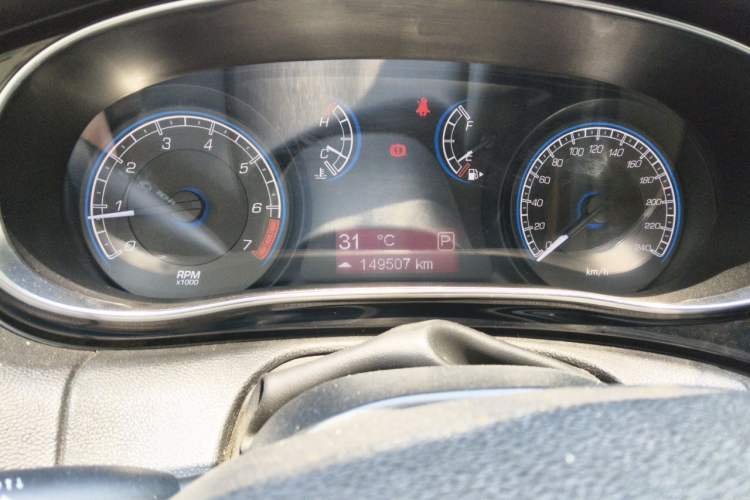 Used Fiat Viaggio 2012 1.4T Automatic Enjoyment Edition Odometer Close Up