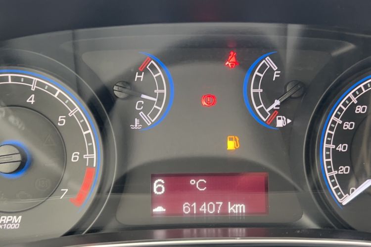 Used Fiat Viaggio 2012 1.4T Manual Enjoyment Edition Odometer Close Up