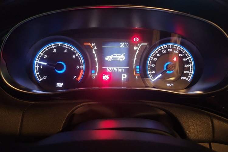 Used Fiat Viaggio 2015 1.4T Automatic Luxury Edition Odometer Close Up