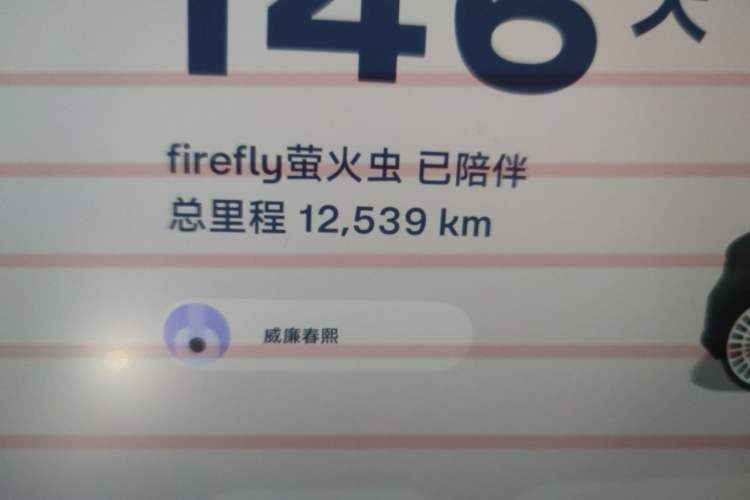 Used firefly 2025 Night Creature Special Edition Odometer Close Up