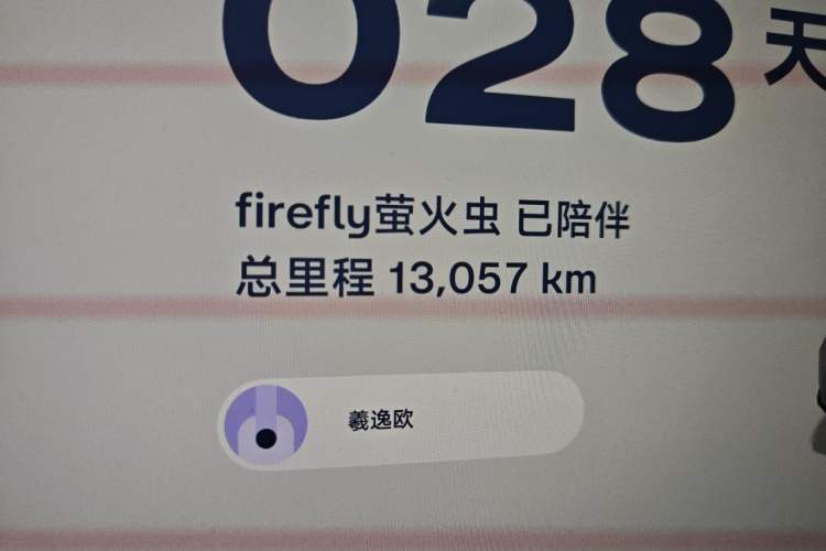 Used firefly 2025 Illuminated Edition Odometer Close Up