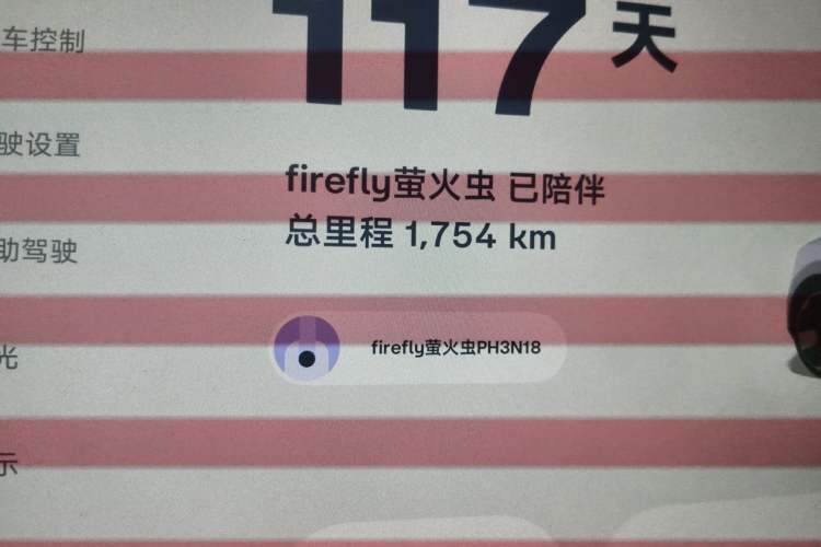 Used firefly 2025 Illuminated Edition Odometer Close Up