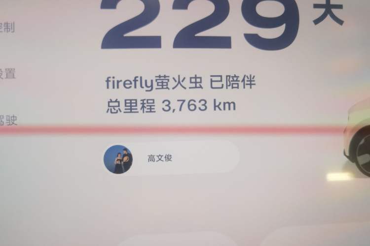Used firefly 2025 Illuminated Edition Odometer Close Up