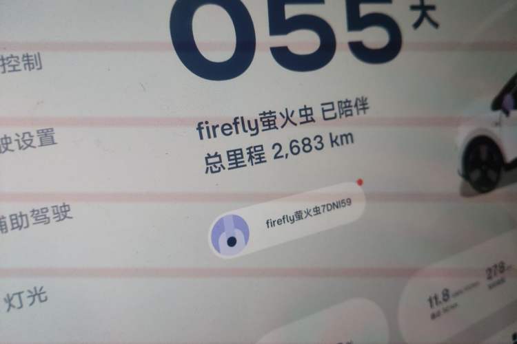 Used firefly 2025 Illuminated Edition Odometer Close Up