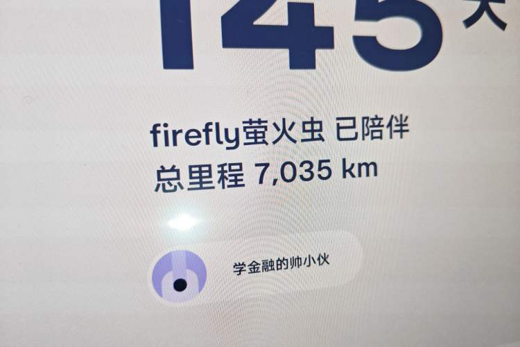 Used firefly 2025 Night Creature Special Edition Odometer Close Up
