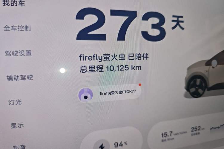 Used firefly 2025 Illuminated Edition Odometer Close Up
