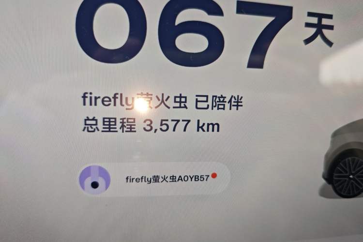 Used firefly 2025 Illuminated Edition Odometer Close Up