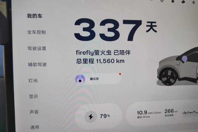Used firefly 2025 Illuminated Edition Odometer Close Up