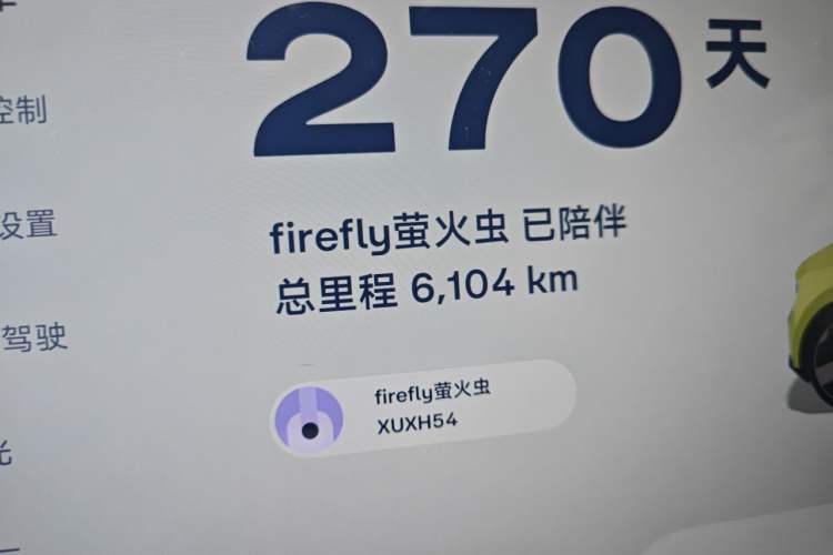 Used firefly 2025 Illuminated Edition Odometer Close Up