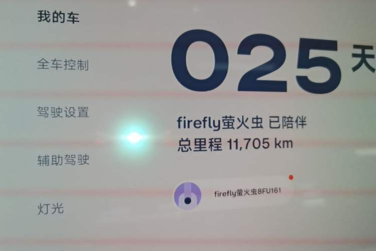 Used firefly 2025 Illuminated Edition Instrument Cluster