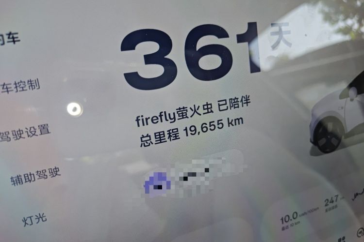 Used firefly 2025 Illuminated Edition Odometer Close Up