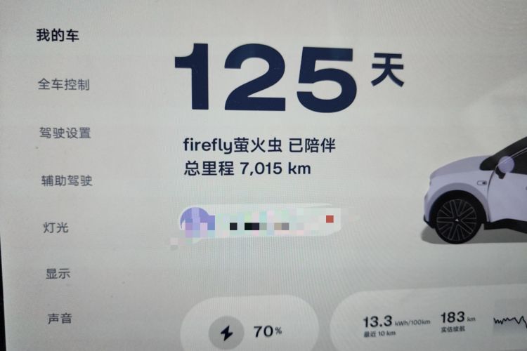 Used firefly 2025 Illuminated Edition Odometer Close Up