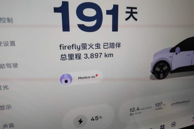Used firefly 2025 Illuminated Edition Odometer Close Up