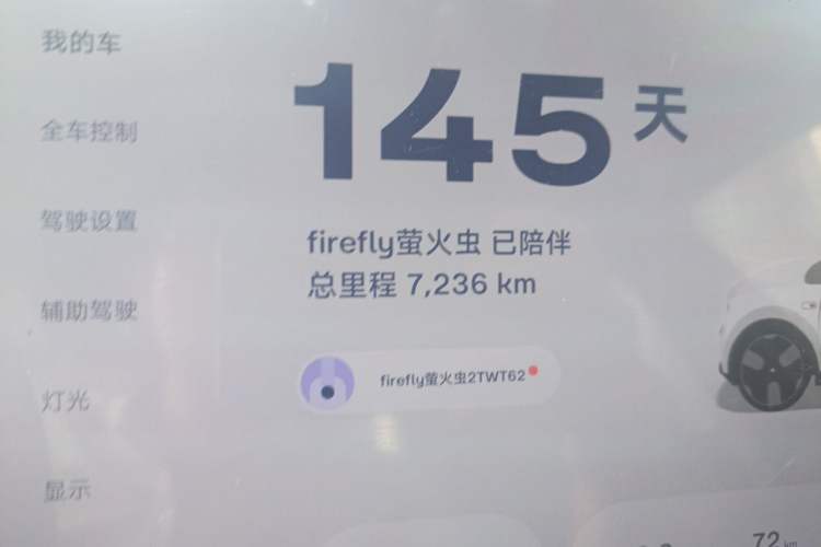 Used firefly 2025 Illuminated Edition Odometer Close Up