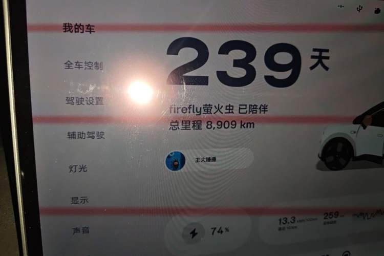 Used firefly 2025 Illuminated Edition Odometer Close Up