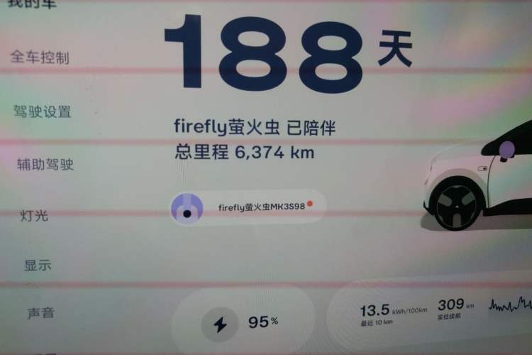 Used firefly 2025 Illuminated Edition Odometer Close Up