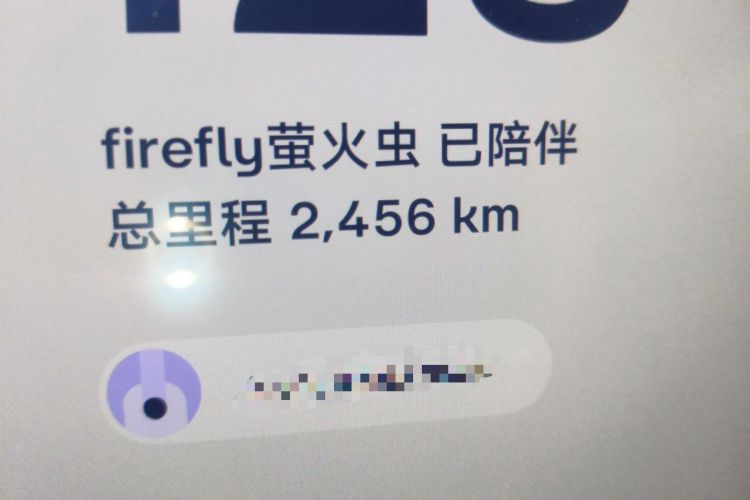 Used firefly 2025 Illuminated Edition Odometer Close Up