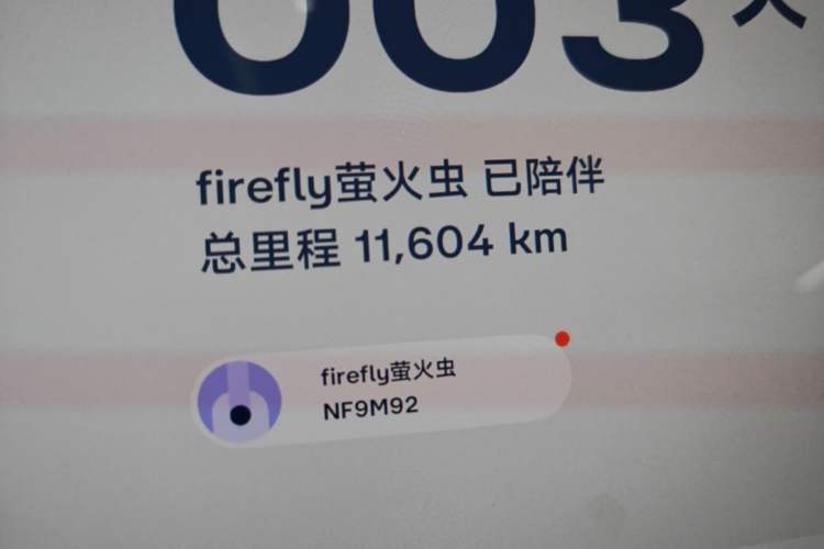 Used firefly 2025 Free Edition Instrument Cluster