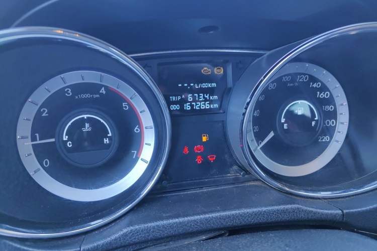 Used Foday Landfort 2015 1.9T Diesel Two-Wheel Drive Standard Edition 7 Seats Odometer Close Up
