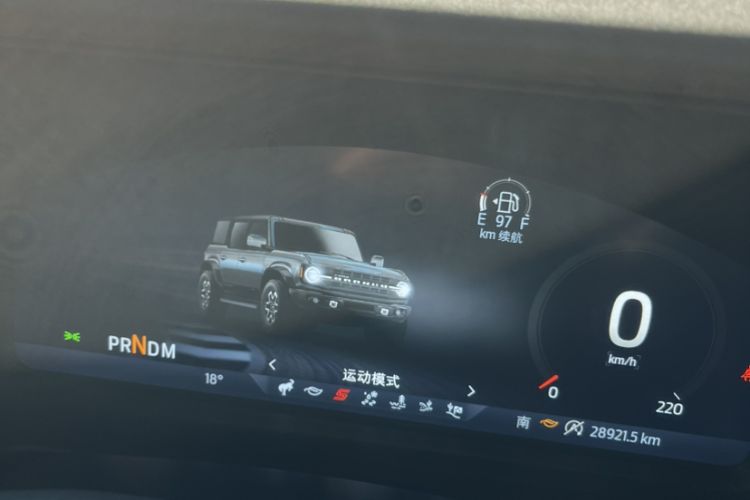 Used Ford Bronco 2024 2.3T Wilderness Odometer Close Up