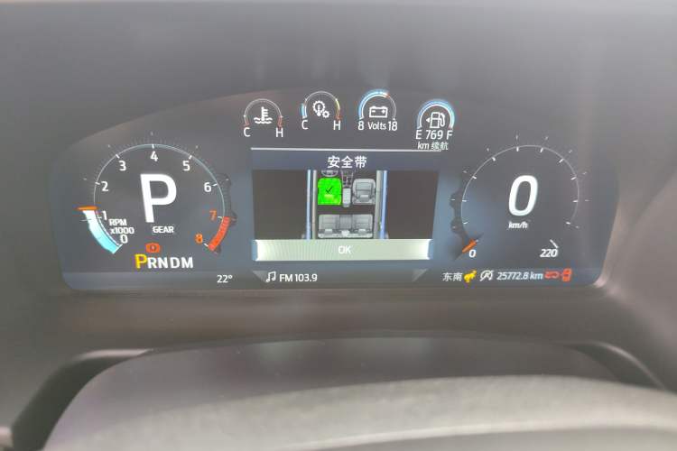 Used Ford Bronco 2024 2.3T Ink Diamond Big-Tire Off-Road Version Odometer Close Up