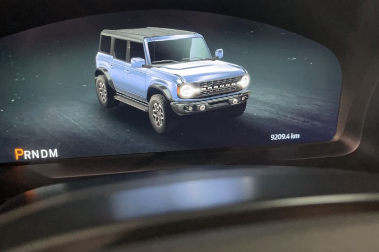 Used Ford Bronco 2024 2.3T Everglades Odometer Close Up