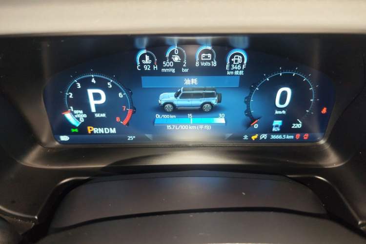 Used Ford Bronco 2026 Model, 2.3T, Huang Di Instrument Cluster