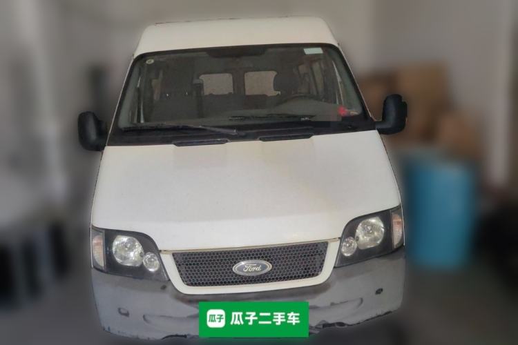 Used Ford Classic Transit 2013 2.8T Refurbished Diesel Ice-White Logistics Vehicle Long Wheelbase Mid-Roof Model JX493ZLQ4 Front