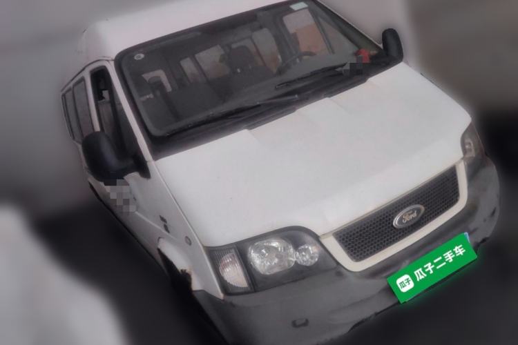 Used Ford Classic Transit 2013 2.8T Refurbished Diesel Ice-White Logistics Vehicle Long Wheelbase Mid-Roof Model JX493ZLQ4 Front Right 45 Deg