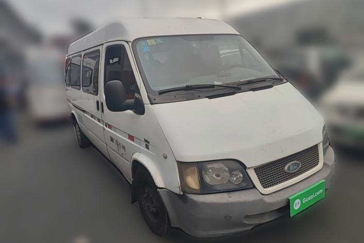 Used Ford Classic Transit 2013 2.8T Refurbished Diesel Ice-White Logistics Vehicle Long Wheelbase Mid-Roof Model JX493ZLQ4 Front Right 45 Deg