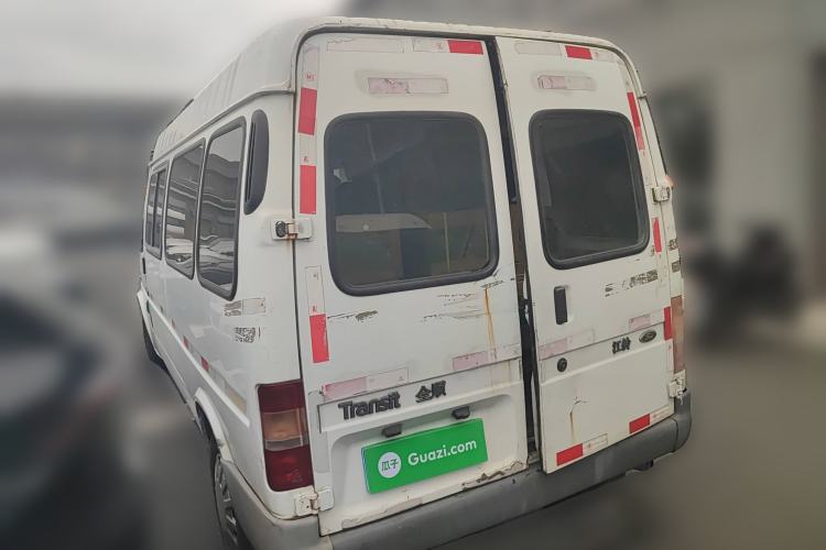 Used Ford Classic Transit 2013 2.8T Refurbished Diesel Ice-White Logistics Vehicle Long Wheelbase Mid-Roof Model JX493ZLQ4 Rear Left 45 Deg