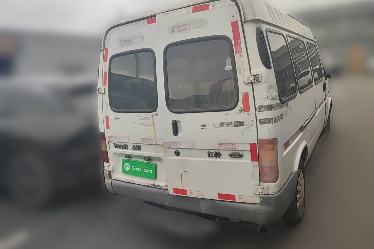 Used Ford Classic Transit 2013 2.8T Refurbished Diesel Ice-White Logistics Vehicle Long Wheelbase Mid-Roof Model JX493ZLQ4 Rear