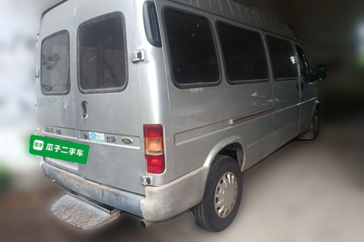 Used Ford Classic Transit 2013 2.8T Refurbished Diesel Ice-White Logistics Vehicle Long Wheelbase Mid-Roof Model JX493ZLQ4 Rear Right 45 Deg