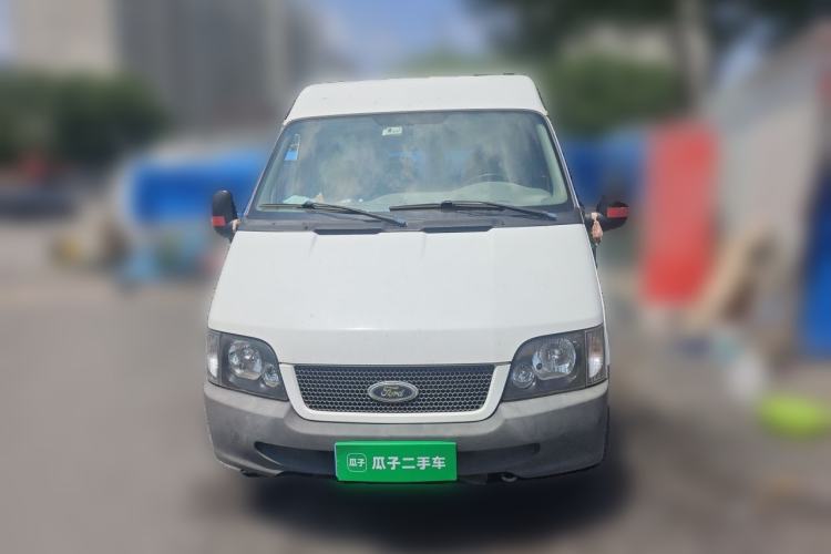 Used Ford Classic Transit 2013 2.8T Refurbished Diesel Ice-White Logistics Vehicle Long Wheelbase Mid-Roof Model JX493ZLQ4 Front