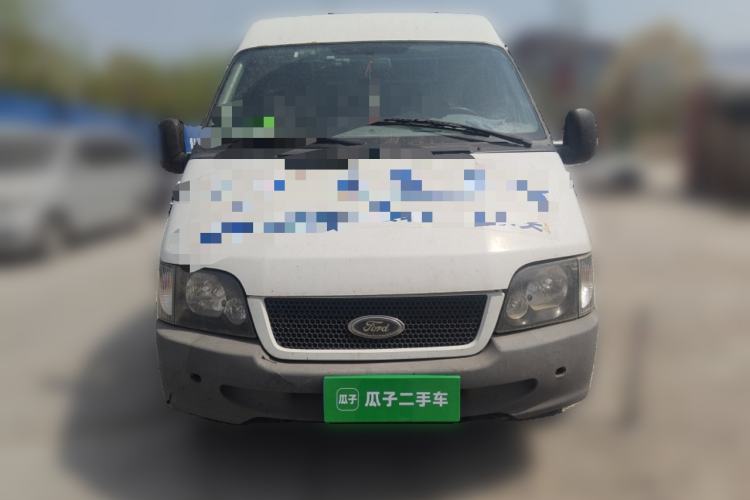 Used Ford Classic Transit 2013 2.8T Refurbished Diesel Ice-White Logistics Vehicle Long Wheelbase Mid-Roof Model JX493ZLQ4 Front
