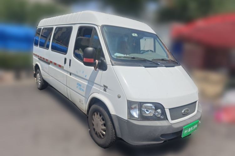 Used Ford Classic Transit 2013 2.8T Refurbished Diesel Ice-White Logistics Vehicle Long Wheelbase Mid-Roof Model JX493ZLQ4 Front Right 45 Deg