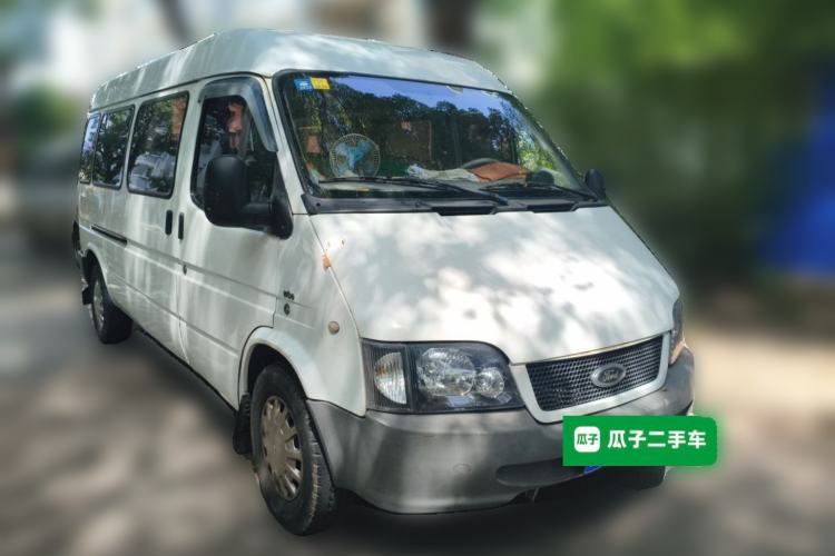 Used Ford Classic Transit 2013 2.8T Refurbished Diesel Ice-White Logistics Vehicle Long Wheelbase Mid-Roof Model JX493ZLQ4 Front Right 45 Deg