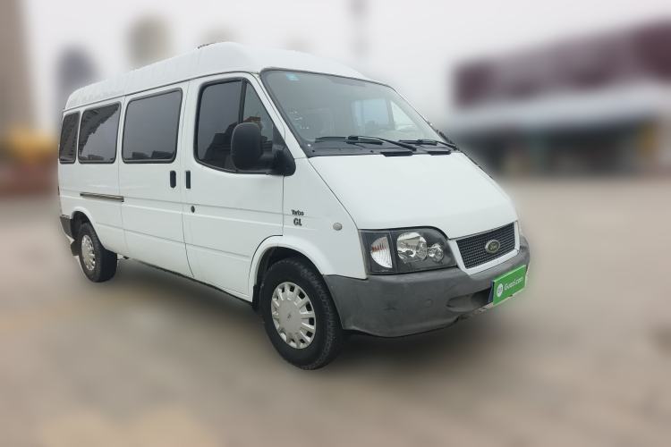 Used Ford Classic Transit 2013 2.8T Refurbished Diesel Ice-White Logistics Vehicle Long Wheelbase Mid-Roof Model JX493ZLQ4 Front Right 45 Deg